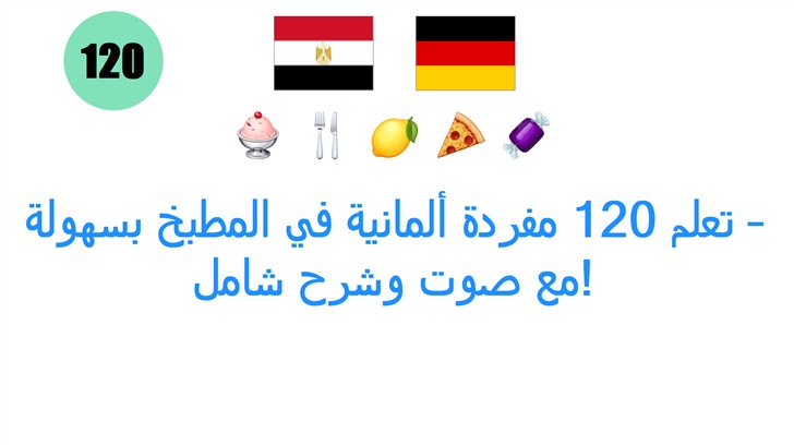تعلم 120 مفردة ألمانية في المطبخ بسهولة – مع صوت وشرح شامل!